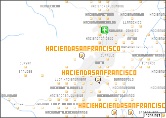 map of Hacienda San Francisco