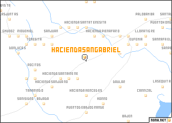 map of Hacienda San Gabriel