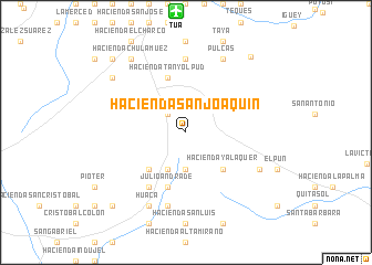 map of Hacienda San Joaquín