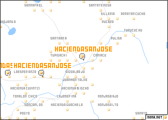 map of Hacienda San José