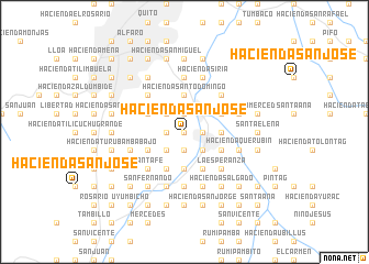 map of Hacienda San José