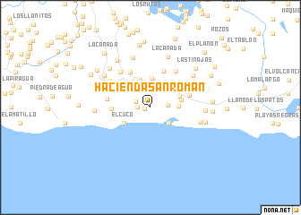 map of Hacienda San Román