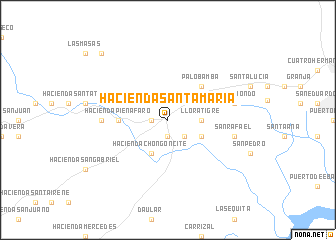 map of Hacienda Santa María