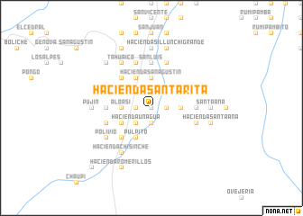 map of Hacienda Santa Rita