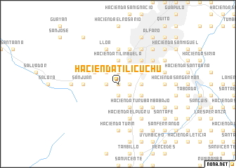 map of Hacienda Tilicuchu