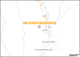 map of Hacienda Toro Grande