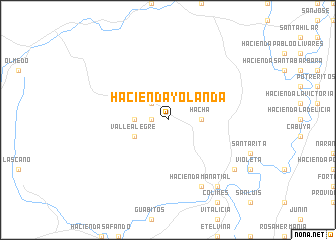 map of Hacienda Yolanda