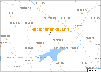 map of Hacıkabasakallar