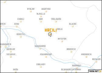 map of Hacılı