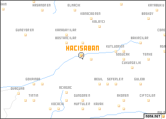 map of Hacışaban