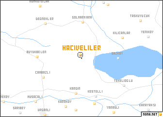 map of Hacıveliler