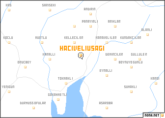 map of Hacıveliuşağı
