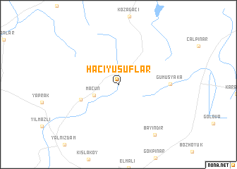 map of Hacıyusuflar