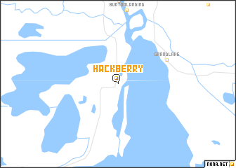 map of Hackberry