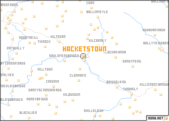 map of Hacketstown