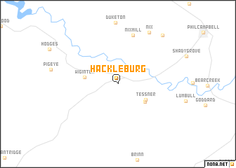 map of Hackleburg