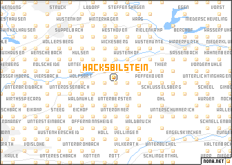 map of Häcksbilstein