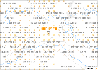 map of Hacksen
