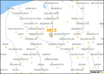map of Hács