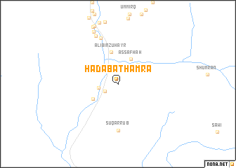 map of Ḩadabat Ḩamrāʼ