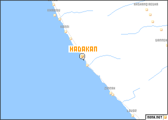 map of Hadakān