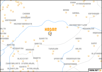 map of Ḩaḑar