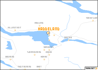 map of Haddeland