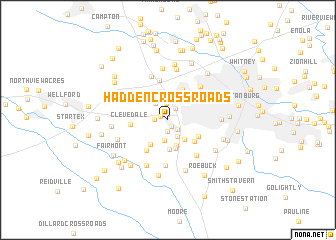 map of Hadden Crossroads