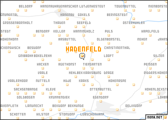 map of Hadenfeld