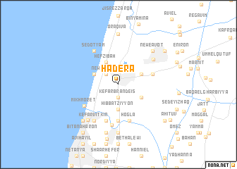 map of H̱adera