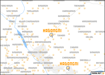 map of Hadŏng-ni