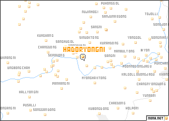 map of Hadoryŏng-ni