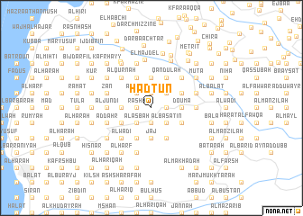 map of Ḩadtūn