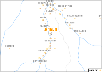 map of Ḩadūn