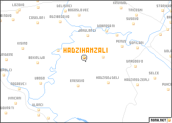 map of Hadži Hamzali