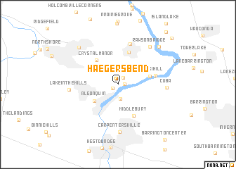 map of Haegers Bend