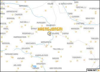 map of Haengjŏng-ni