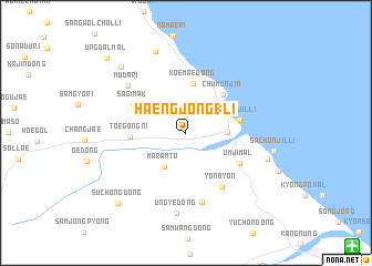 map of Haengjŏng 1-li