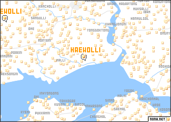 map of Haewŏl-li