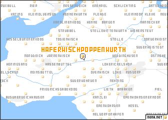 map of Haferwisch-Poppenwurth