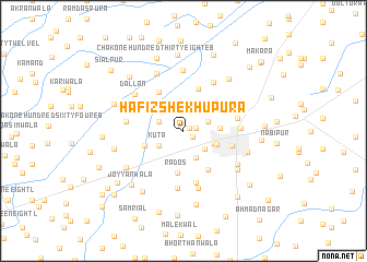 map of Hāfiz Shekhūpura