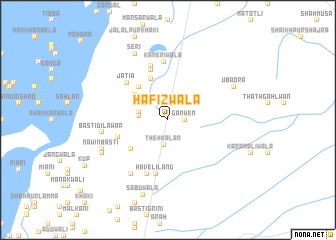 map of Hāfizwāla