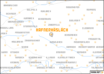 map of Häfnerhaslach