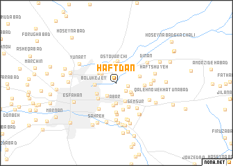 map of Haftdān