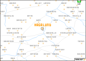 map of Hagalund