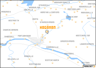 map of Hagaman