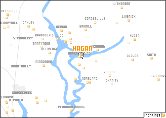 map of Hagan