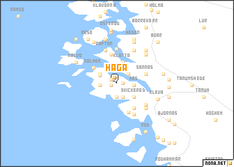 map of Haga