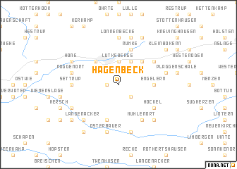 map of Hagenbeck