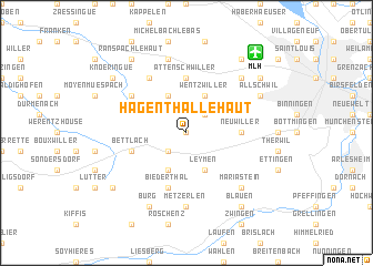 map of Hagenthal-le-Haut